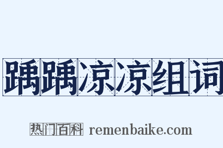 踽踽凉凉组词是什么意思的图片